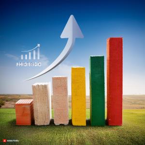 Bar chart comparing prices of different building materials in Ghana; Strathium School Management Software