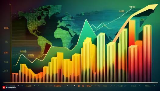 Painting showing an illustration of a Bar graph of interest rates of top mortgage banks in Ghana; Strathium School Management Software